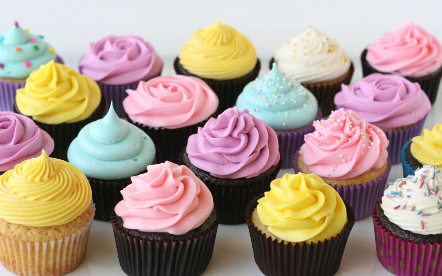 color cupcake