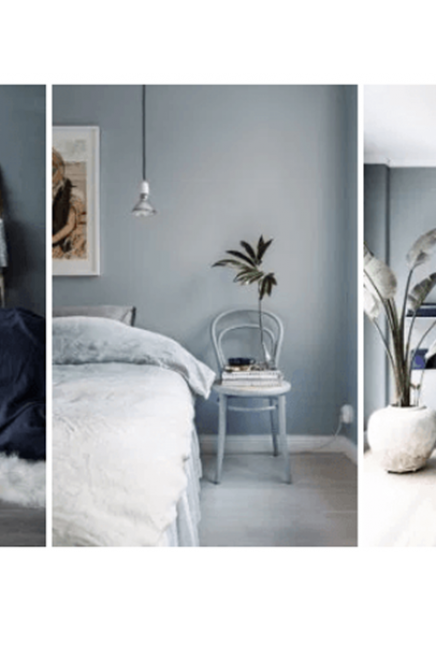 Tendance déco : le bleu-gris, LA couleur de l’année pour nos murs ?!