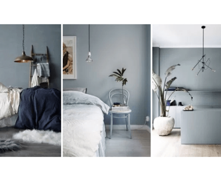 Tendance déco : le bleu-gris, LA couleur de l’année pour nos murs ?!