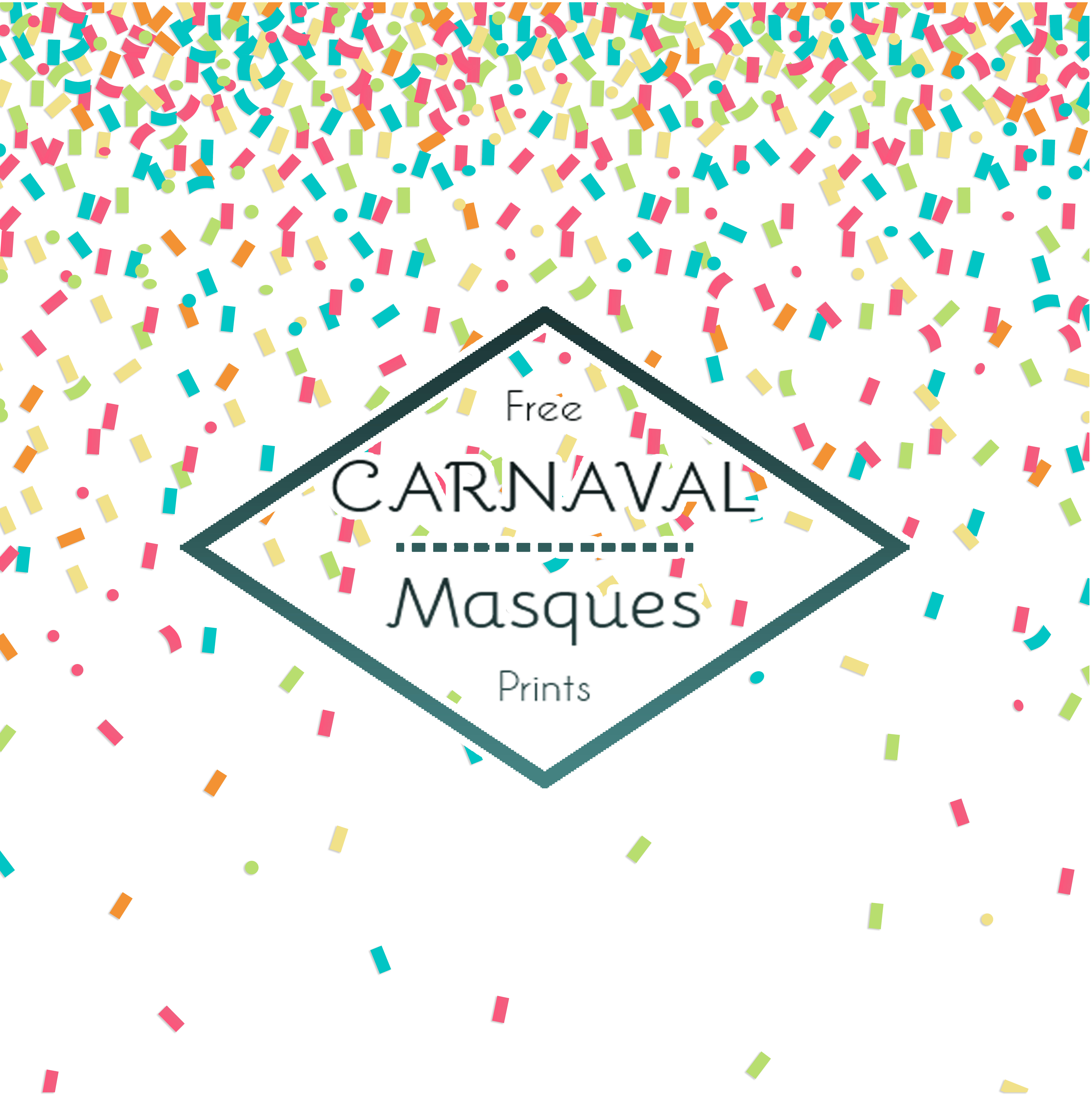 masque de carnaval free printable