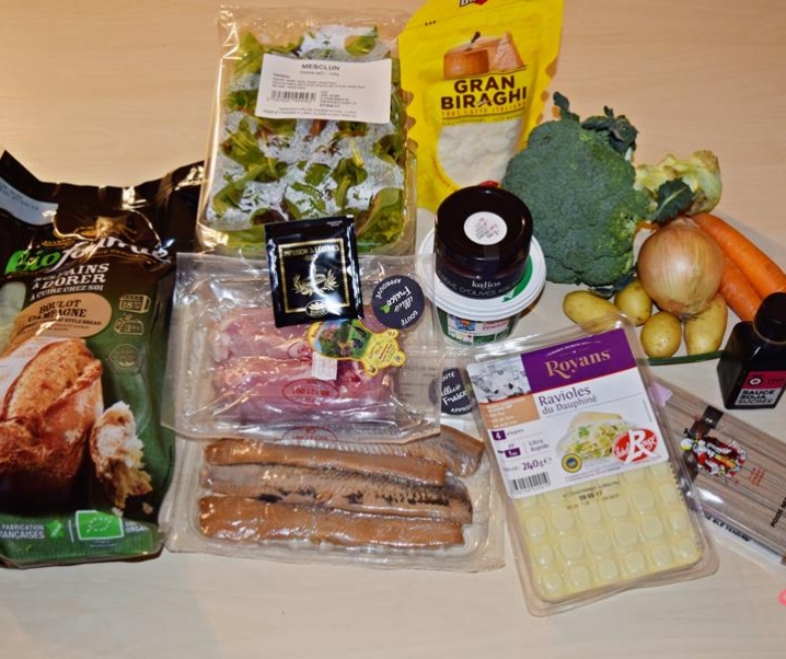 Sélection de 3 paniers repas livrés à domicile