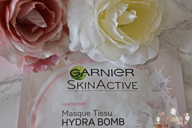 Les masques tissus Hydra Bomb de SkinActive. Merci Garnier pour ces soins