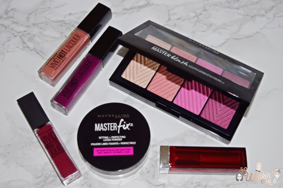 Nous vous présentons les nouveautés make up de chez Maybelline : la palette Masterblush de blushs et highlighters, ainsi que la poudre fixatrice Masterfix