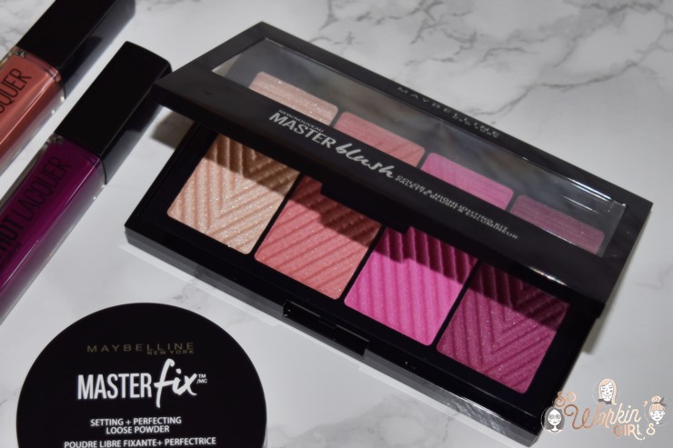 Nous vous présentons les nouveautés make up de chez Maybelline : la palette Masterblush de blushs et highlighters, ainsi que la poudre fixatrice Masterfix