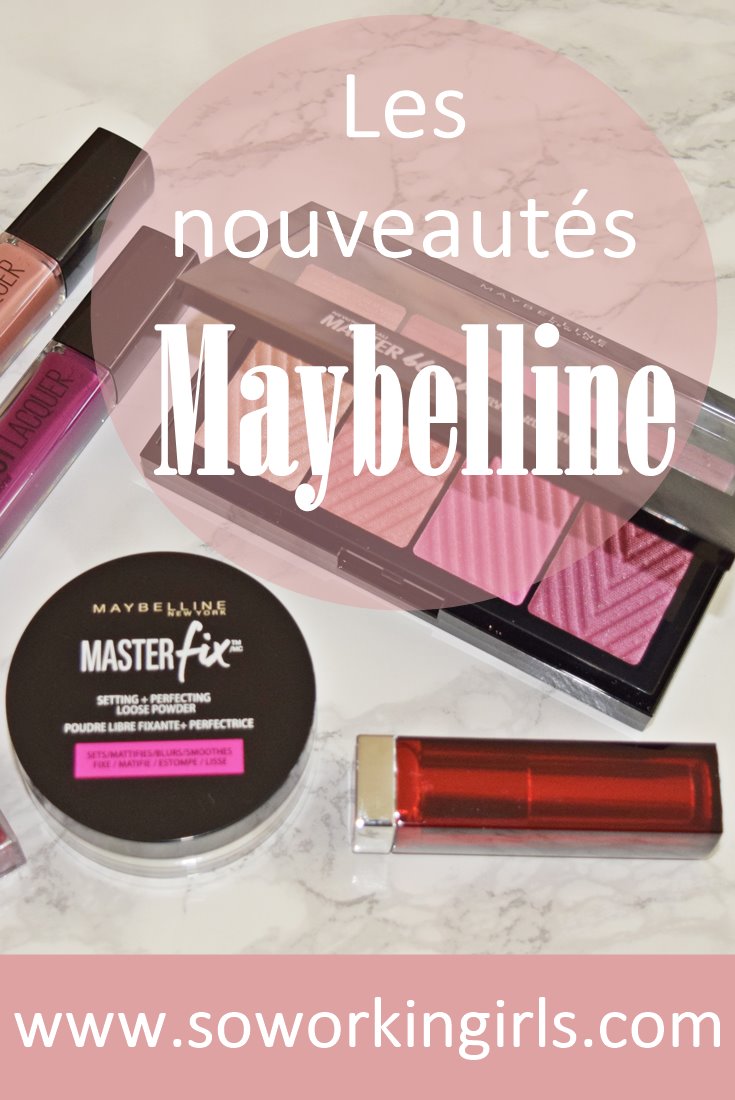 Nous vous présentons les nouveautés make up de chez Maybelline : la palette Masterblush de blushs et highlighters, ainsi que la poudre fixatrice Masterfix