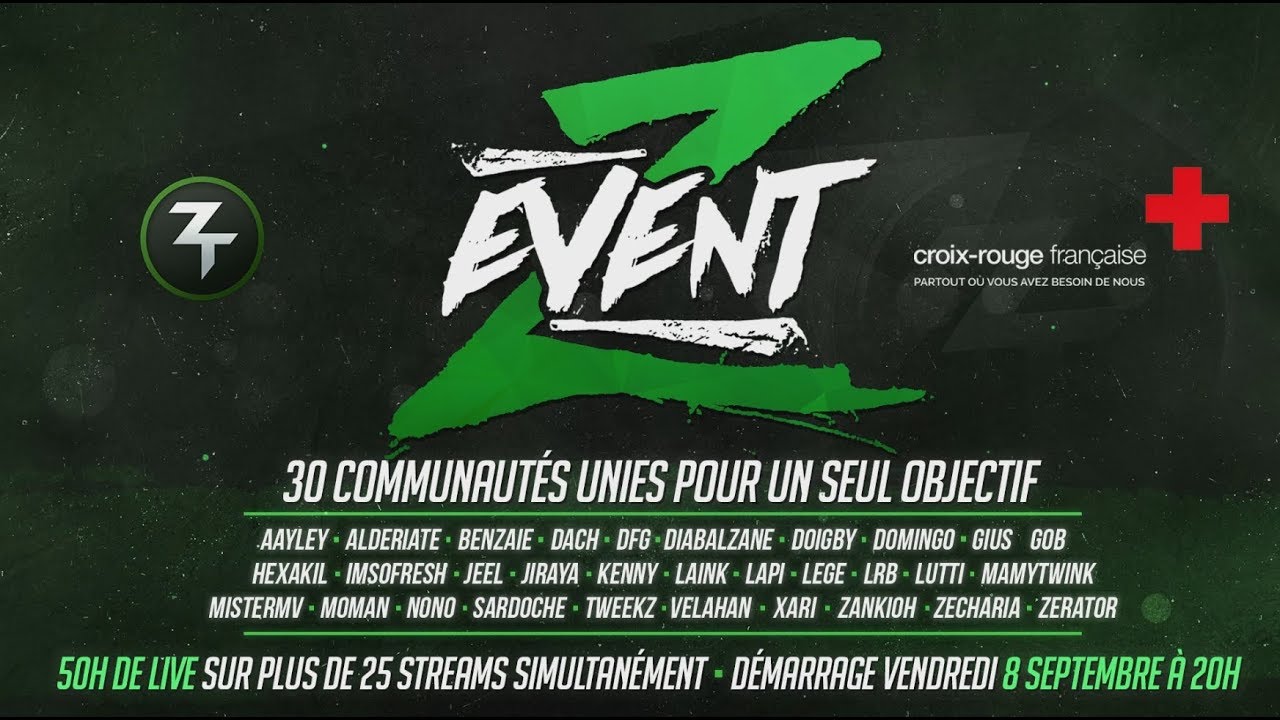 Le #ZEvent, un événement caritatif de gaming, en faveur des sinistrés de l'ouragan Irma