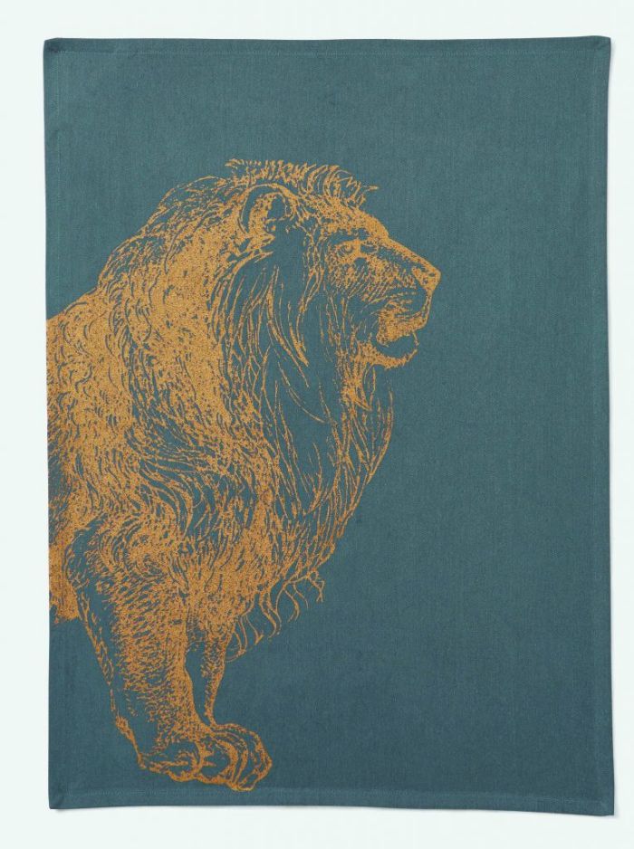 Torchon imprimé avec un lion