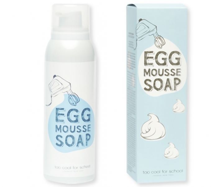 Egg Mousse Soap : se nettoyer le visage avec des oeufs