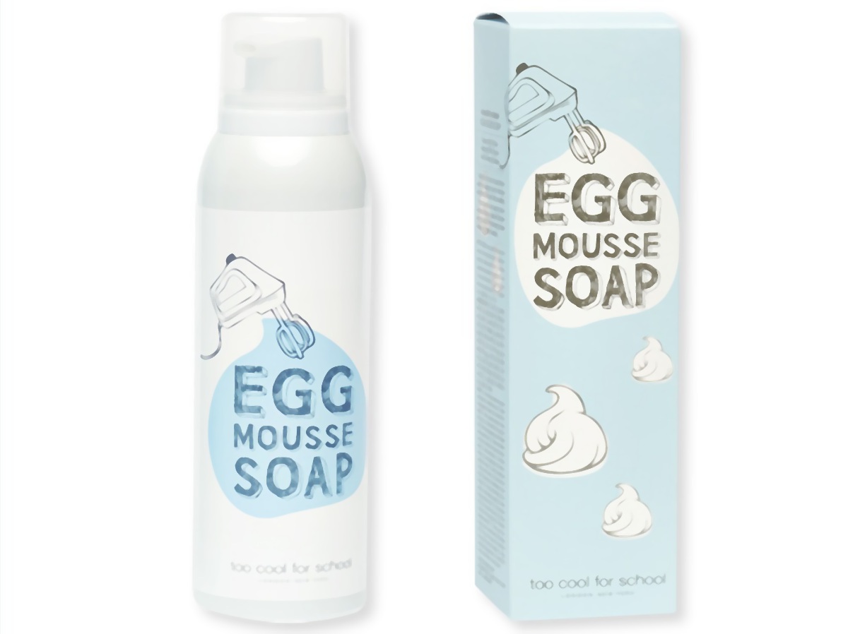 Bombe du egg mousse soap de la marque too cool for school