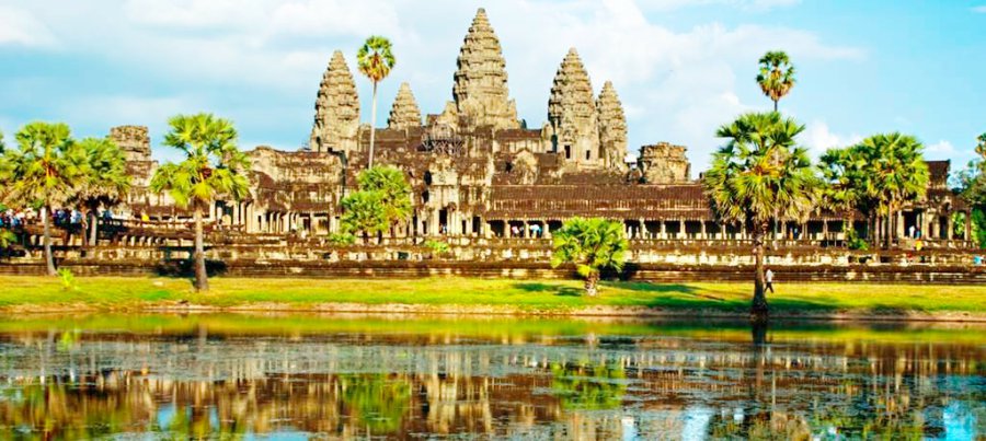 Le palais d'Angkor Wat au Cambodge