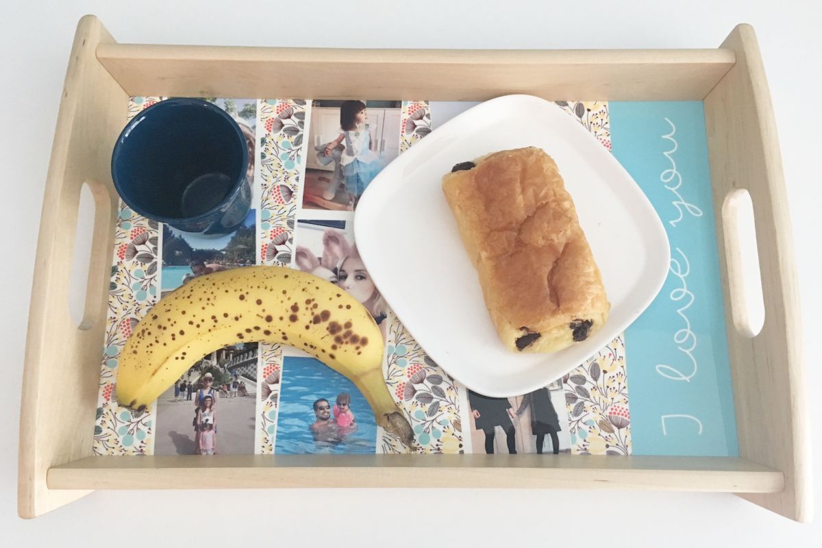 Plateau de petit déjeuner de chez Carteland, idée cadeau pour la fête des pères